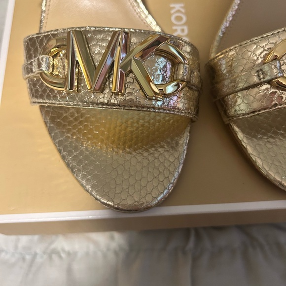 Michael Kors Gold Sandals - Picture 2 of 9